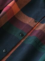 Elorivane Plus Size Women's Plaid Button Down Long Sleeve Shirt, Casual Everyday Fall Wear Blouse - Image 5