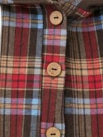 Elorivane Plus Size Women's Brushed Plaid Hooded Pullover Blouse, Mid-Length with Pockets, Casual Elegant Top for Spring, Autumn & New Year Outfits - Image 5