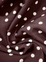 Elorivane Plus Size Women's Polka Dot V-Neck Blouse, Basic Casual Long Sleeve Daily Wear Top - Image 3
