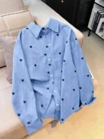 Elorivane Plus Size Women's Woven Shirt, Simple Casual Autumn Top for Daily Commute - Image 3