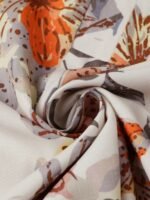 Elorivane Plus Size Women's Brown V-Neck Floral Print Loose Blouse, Elegant Casual Top for Daily Commute & Summer Wear - Image 7