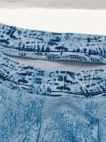 Elorivane Plus Size Faux Denim Print Casual Pastoral Blouse Spring Summer - Image 3