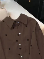 Elorivane Plus Size Women's Woven Shirt, Simple Casual Autumn Top for Daily Commute - Image 21